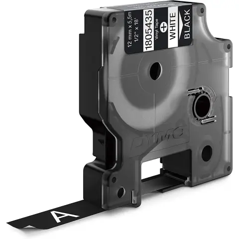 Dymo taśma do drukarek etykiet, D1 16958 czarny/biały  5,5m/12mm